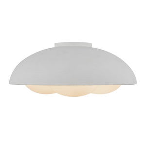 Alora - FM495316AWOP - Three Light Flush Mount - Robyn - Antique White/Opal Glass