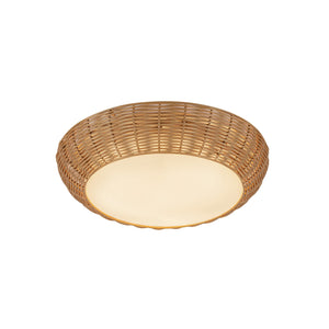 Alora - FM511014RA - Two Light Flush Mount - Merida - Rattan
