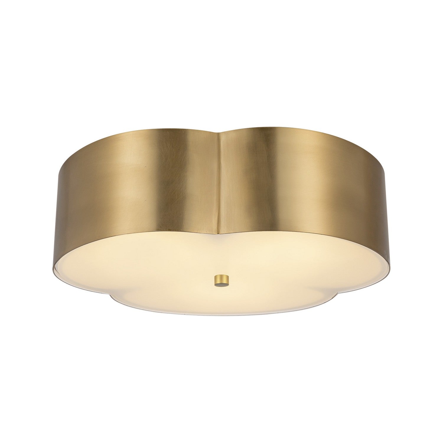Alora - FM566314BG - Three Light Flush Mount - Adella - Brushed Gold