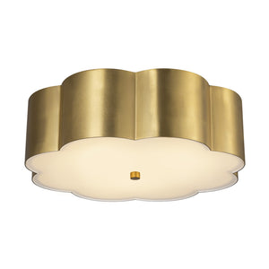 Alora - FM603314BG - Three Light Flush Mount - Blossom - Brushed Gold