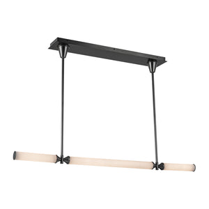 Alora - LP348148UBFR-UNV - LED Linear Pendant - Edwin - Urban Bronze/Frosted Ribbed Glass