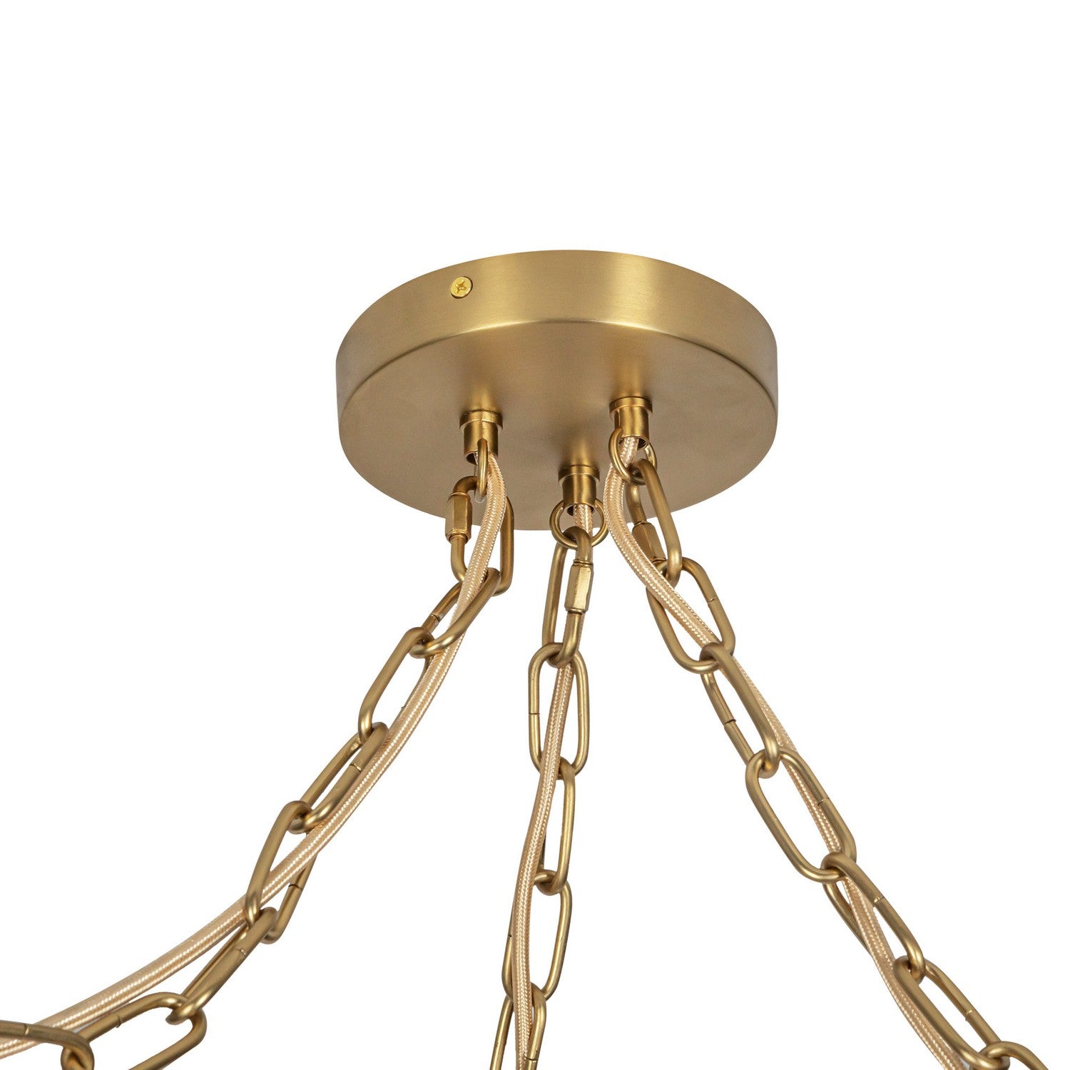 Alora - MP579707BGGR - Three Light Pendant - Cherise - Brushed Gold/Glossy Ribbed Opal Glass