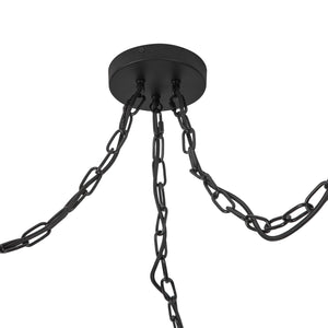 Alora - MP579707MBGR - Three Light Pendant - Cherise - Matte Black/Glossy Ribbed Opal Glass