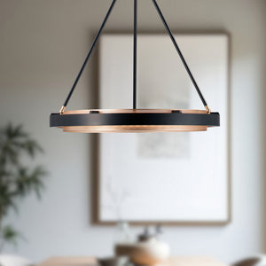 Alora - PD302724CBGS-UNV-010 - LED Pendant - Duo - Classic Black/Gold Shimmer