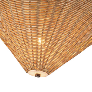 Alora - PD497016MBRA - One Light Pendant - Bridgette - Matte Black/Rattan
