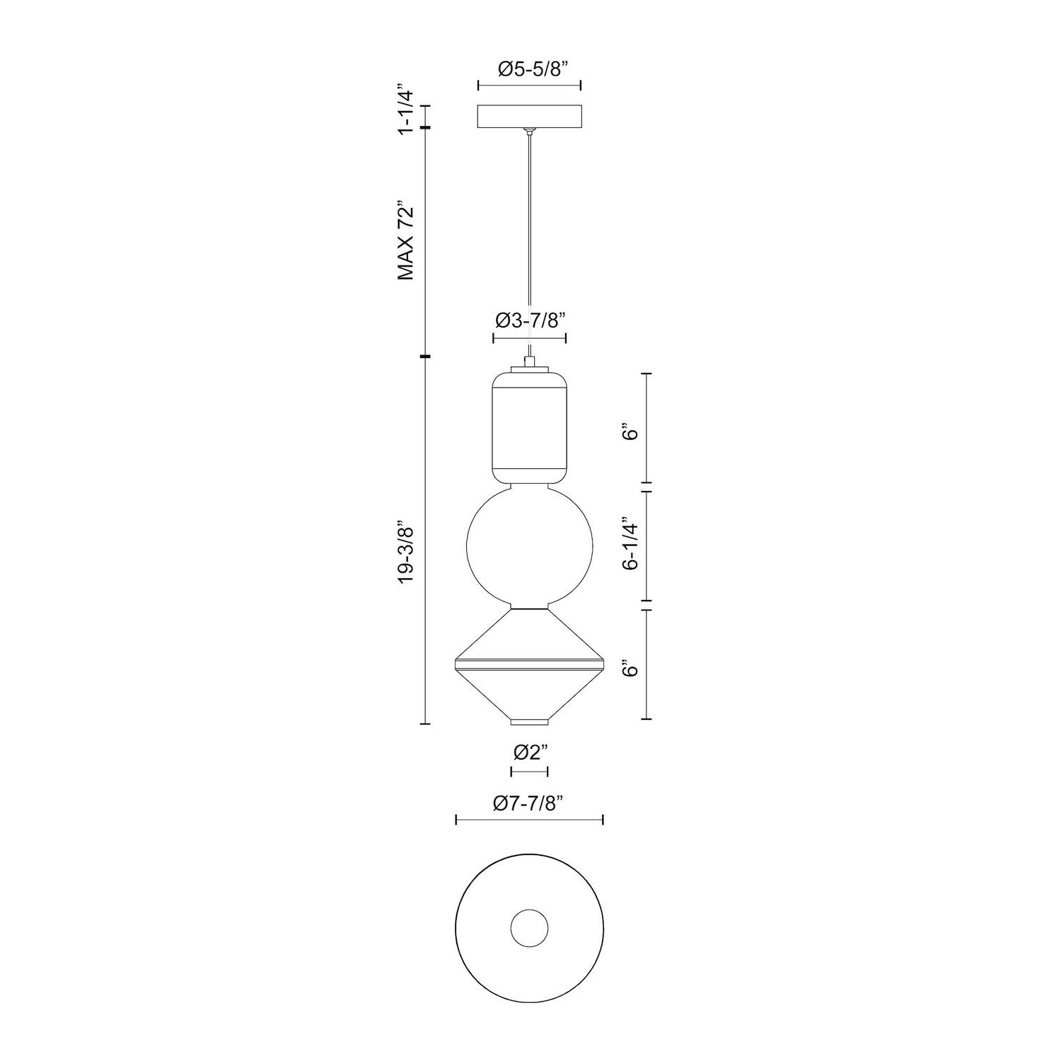 Alora - PD530341BNOP-UNV - LED Pendant - Bijou - Brushed Nickel/Opal Matte Glass