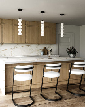 Alora - PD531515MBOP-UNV - LED Pendant - Bijou - Matte Black/Opal Matte Glass