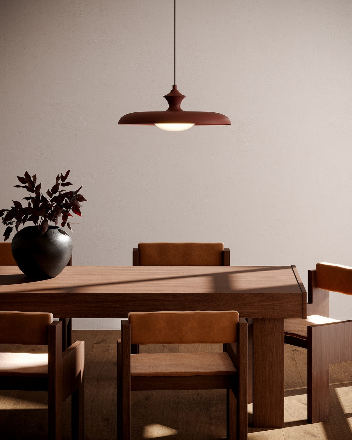 Alora - PD557015BGD - One Light Pendant - Minori - Burgundy