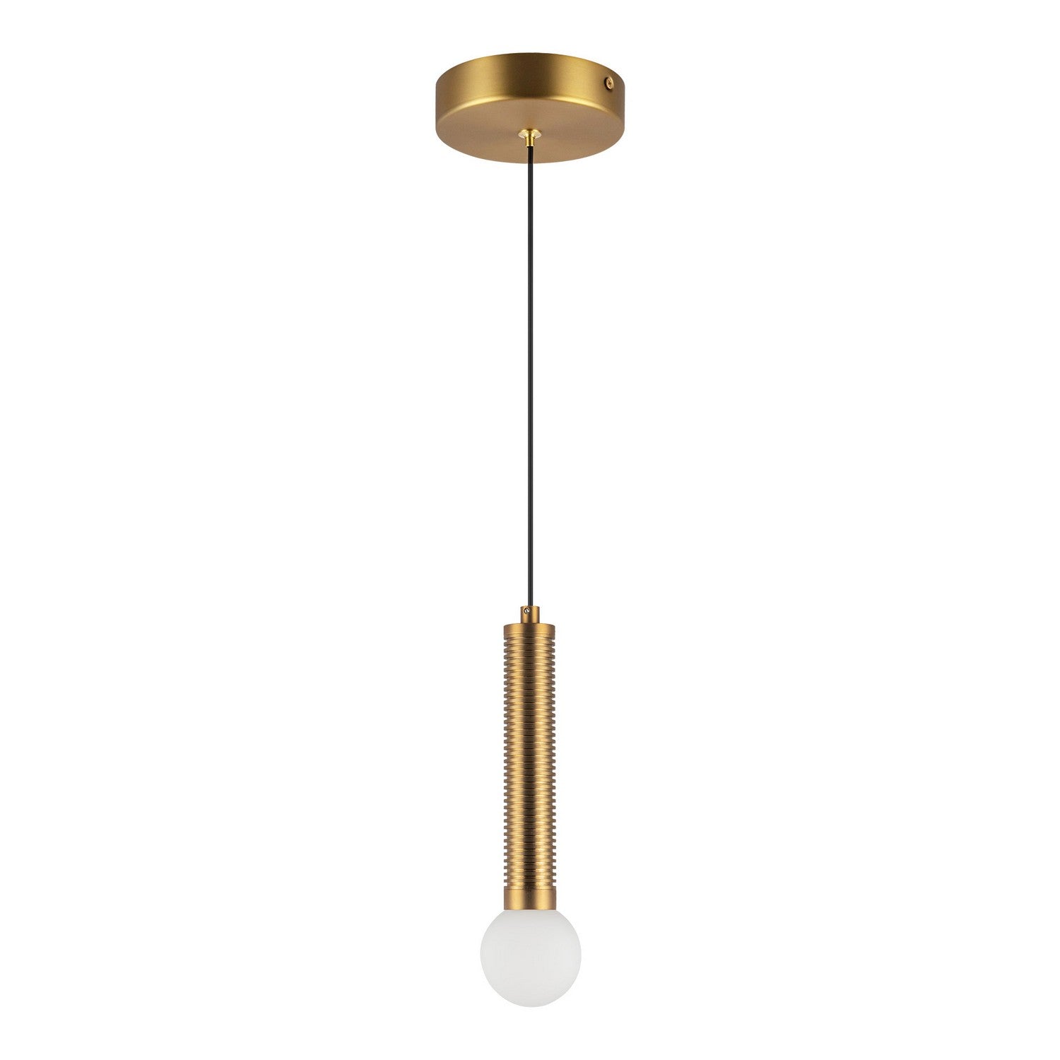 Alora - PD612109BGOP-UNV - LED Pendant - Arden - Brushed Gold/Opal Glass