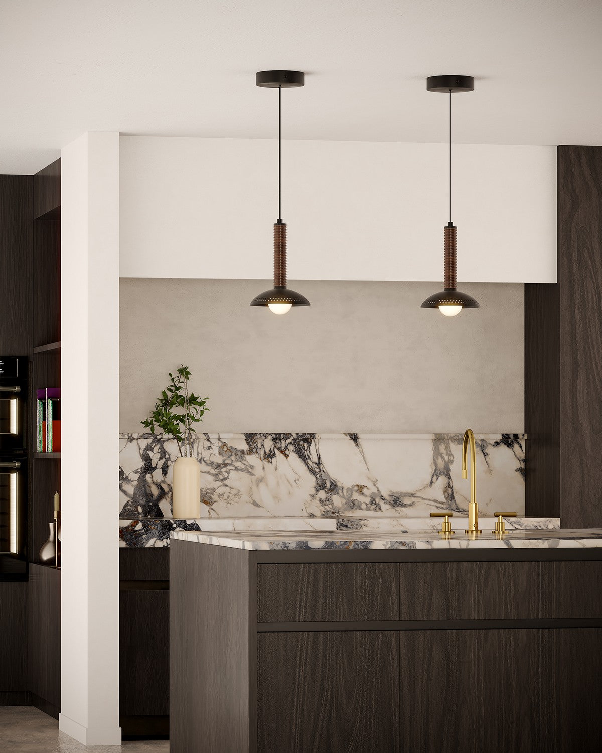 Alora - PD616109MBOP-UNV - LED Pendant - Arden - Matte Black/Opal Glass