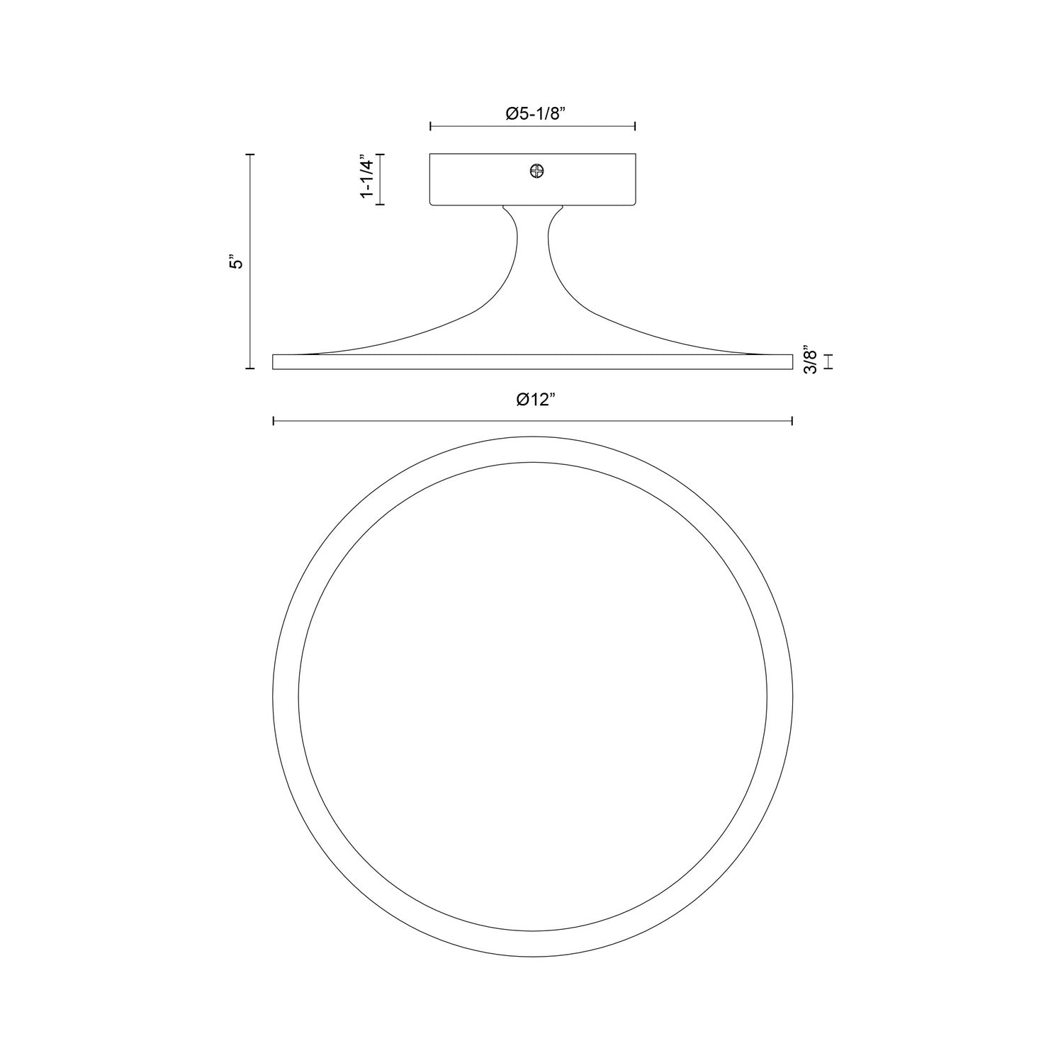 Alora - SF418012MB-UNV - LED Semi Flush Mount - Issa - Matte Black