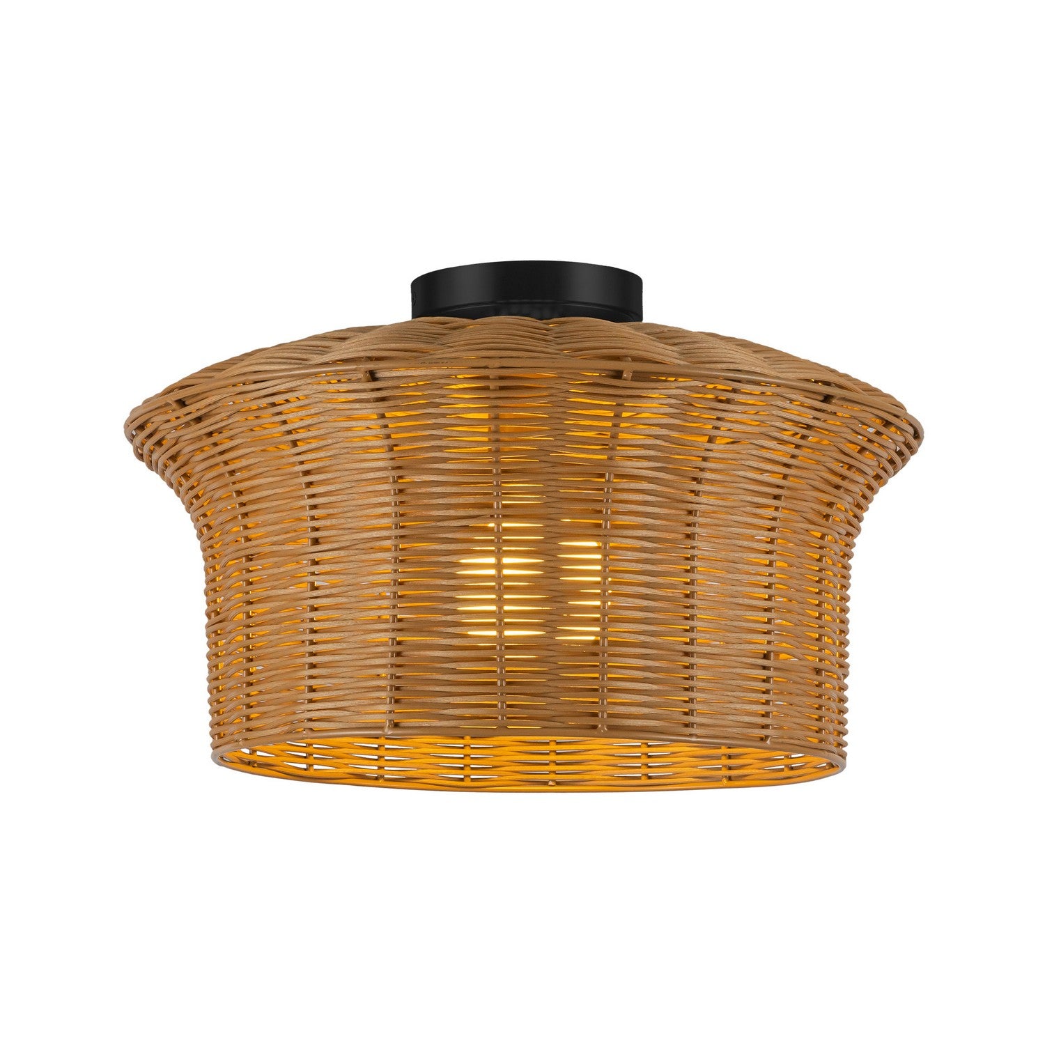 Alora - SF641016MB - One Light Semi-Flush Mount - Kai - Matte Black