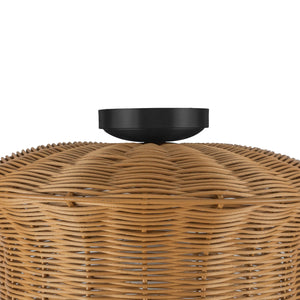 Alora - SF641016MB - One Light Semi-Flush Mount - Kai - Matte Black