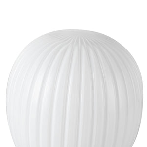Alora - TL579107MBGR - One Light Table Lamp - Cherise - Matte Black/Glossy Ribbed Opal Glass