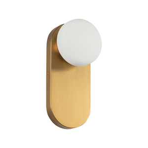 Alora - WV425112BGOP - One Light Vanity - Ariel - Brushed Gold/Opal Glass