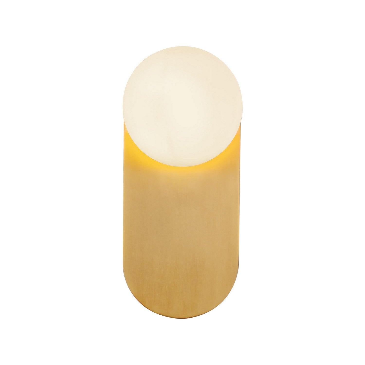 Alora - WV425112BGOP - One Light Vanity - Ariel - Brushed Gold/Opal Glass