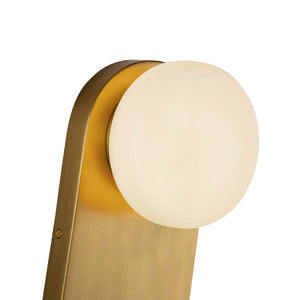 Alora - WV425112BGOP - One Light Vanity - Ariel - Brushed Gold/Opal Glass