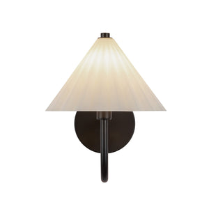 Alora - WV451808MBOP - One Light Vanity - Serena - Matte Black/Opal Glass