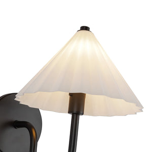 Alora - WV451808MBOP - One Light Vanity - Serena - Matte Black/Opal Glass