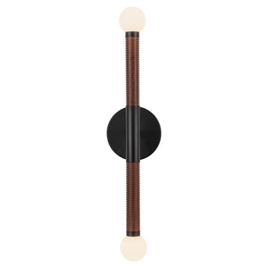 Alora - WV612223MBOP-UNV - LED Wall/Vanity - Arden - Matte Black/Opal Glass