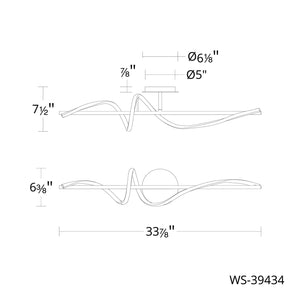 W.A.C. Lighting - WS-39434-27-BK - LED Wall Sconce - Corkscrew - Black