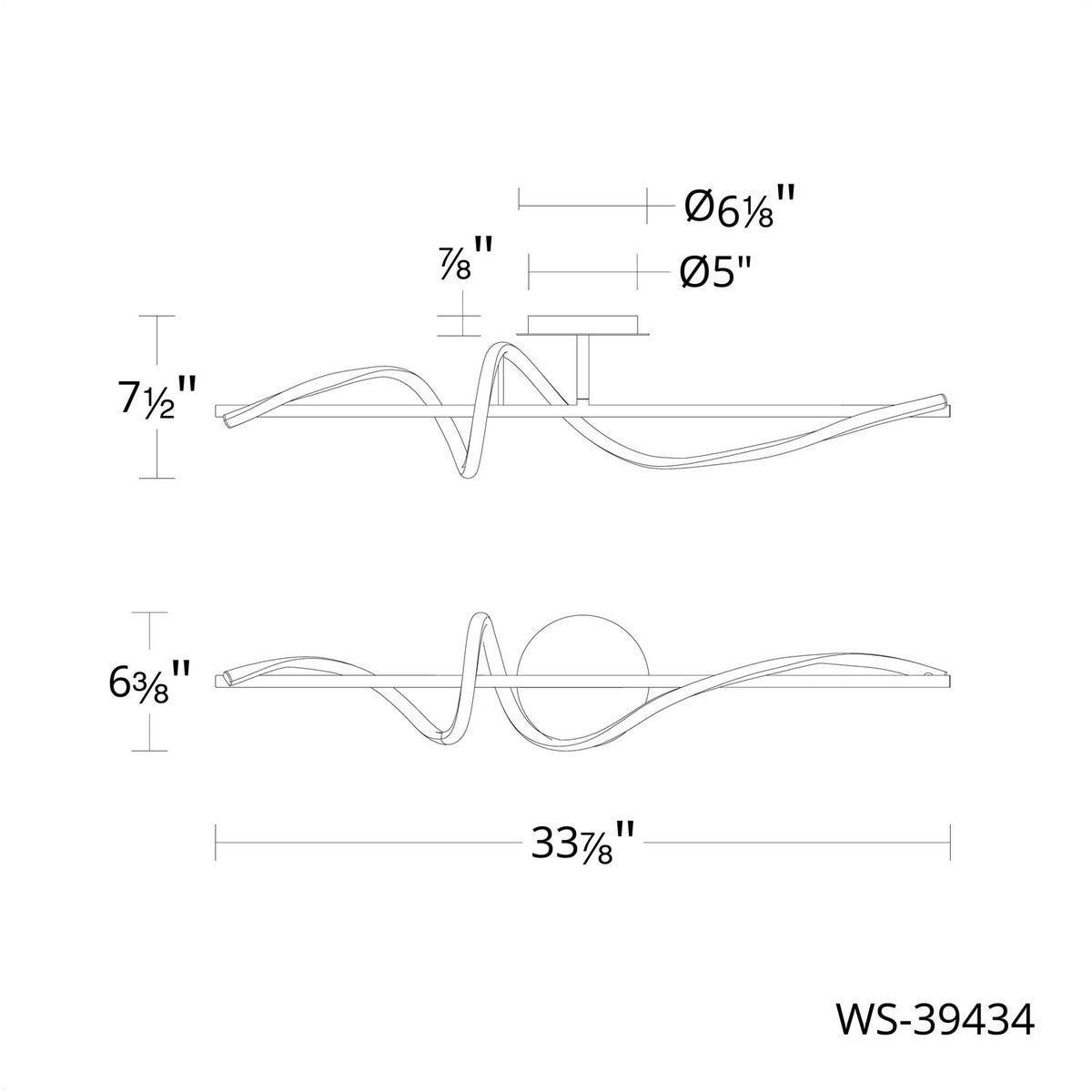 W.A.C. Lighting - WS-39434-40-BK - LED Wall Sconce - Corkscrew - Black
