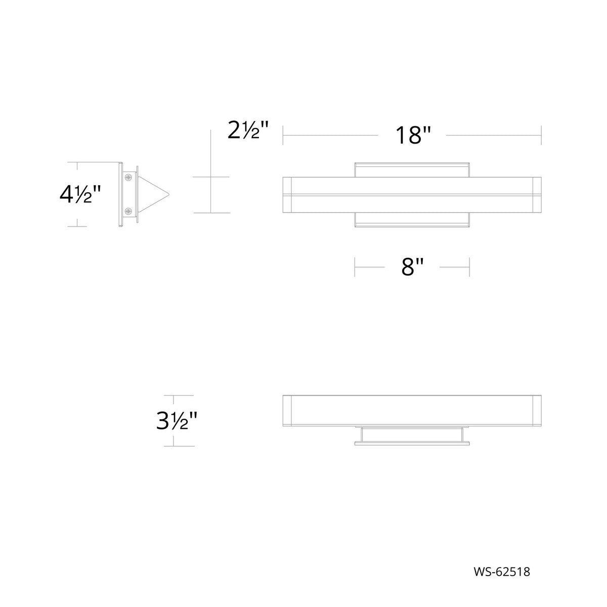 W.A.C. Lighting - WS-62518-27-AB - LED Wall Sconce - Boulevard - Aged Brass