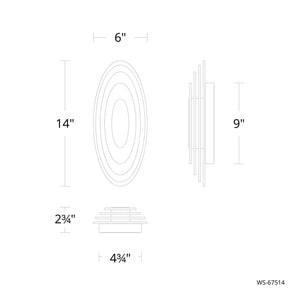 W.A.C. Lighting - WS-67514-40-BK - LED Wall Sconce - Orbix - Black