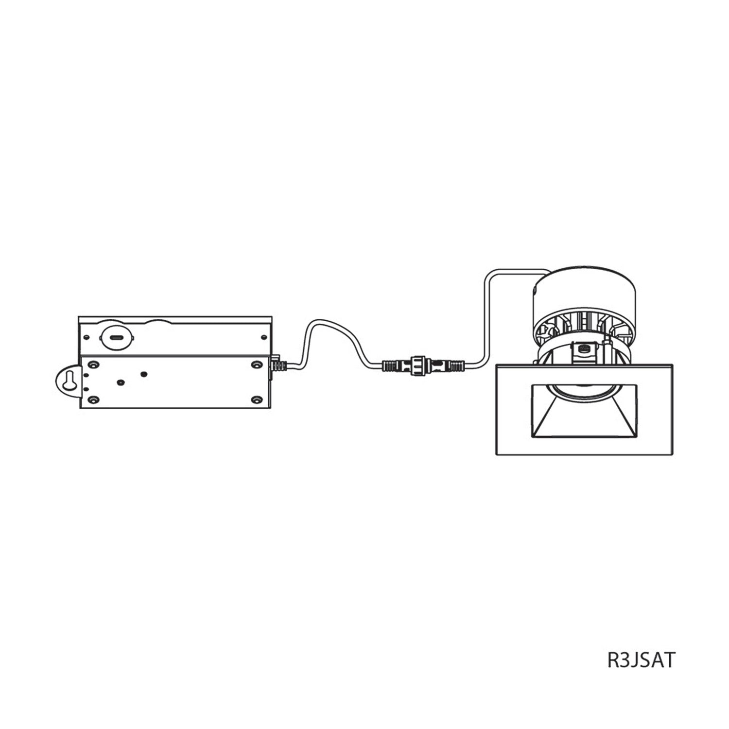 W.A.C. Lighting - R3JRAL-WCS-WT - LED Trim - Kenric - White
