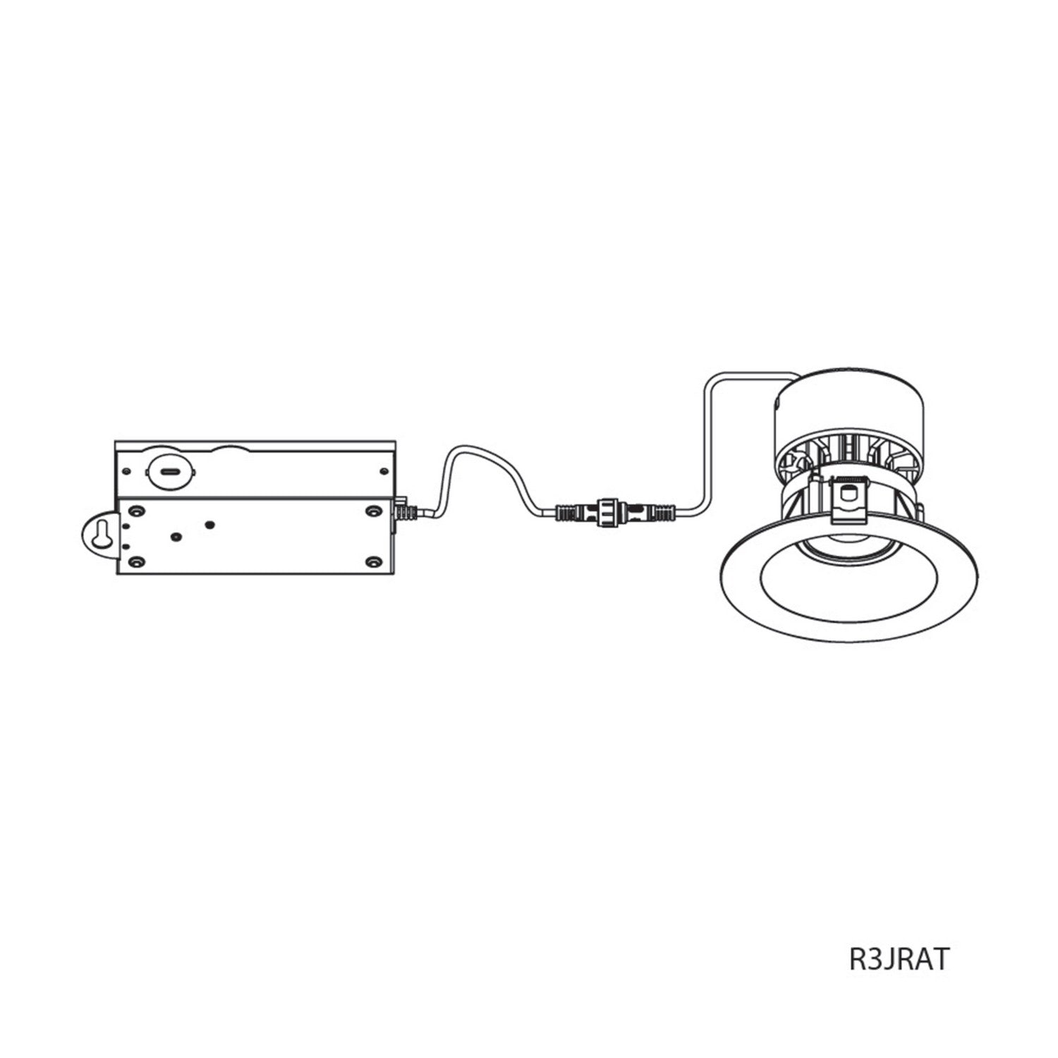 W.A.C. Lighting - R3JRAL-WCS-WT - LED Trim - Kenric - White