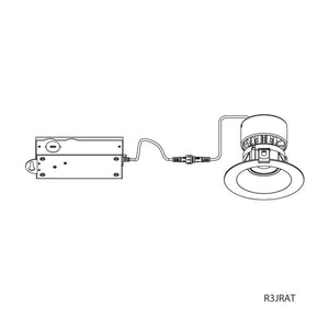 W.A.C. Lighting - R3JRAL-WCS-WT - LED Trim - Kenric - White