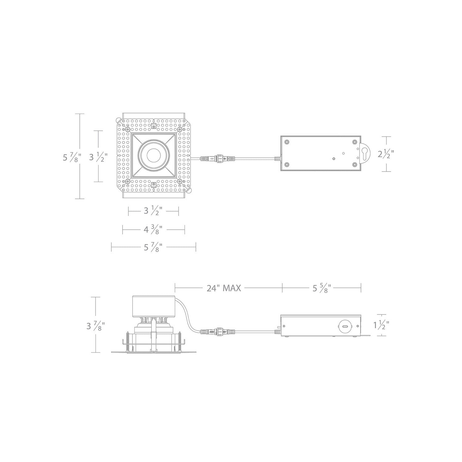 W.A.C. Lighting - R3JSAL-WCS-WT - LED Trim - Kenric - White