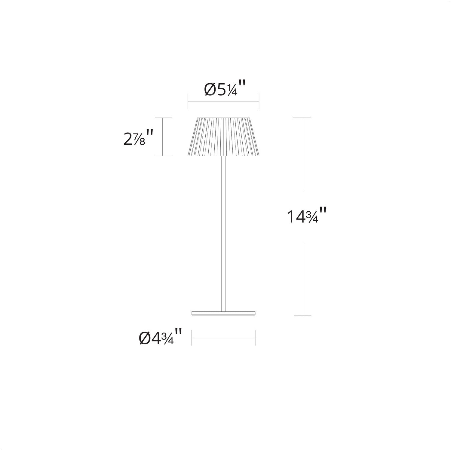 W.A.C. Lighting - TL-W251115-CS-WT - LED Table Lamp - Pleat - White