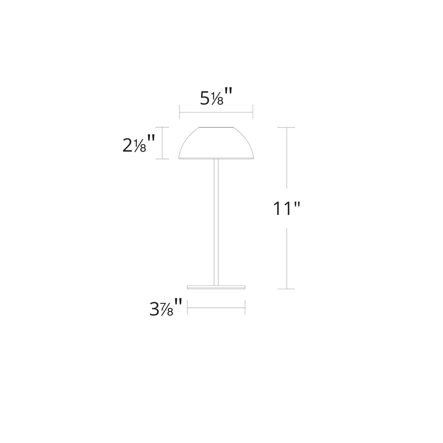 W.A.C. Lighting - TL-W251511-CS-WT - LED Table Lamp - Channing - White