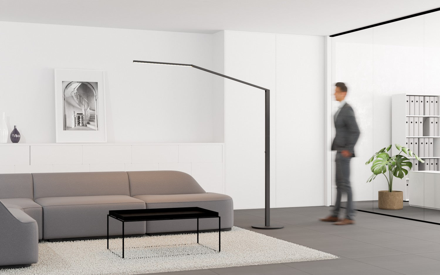 Koncept - ZBF6000-SW-MTB - LED Floor Lamp - Z-Bar Gen 4 - Matte Black