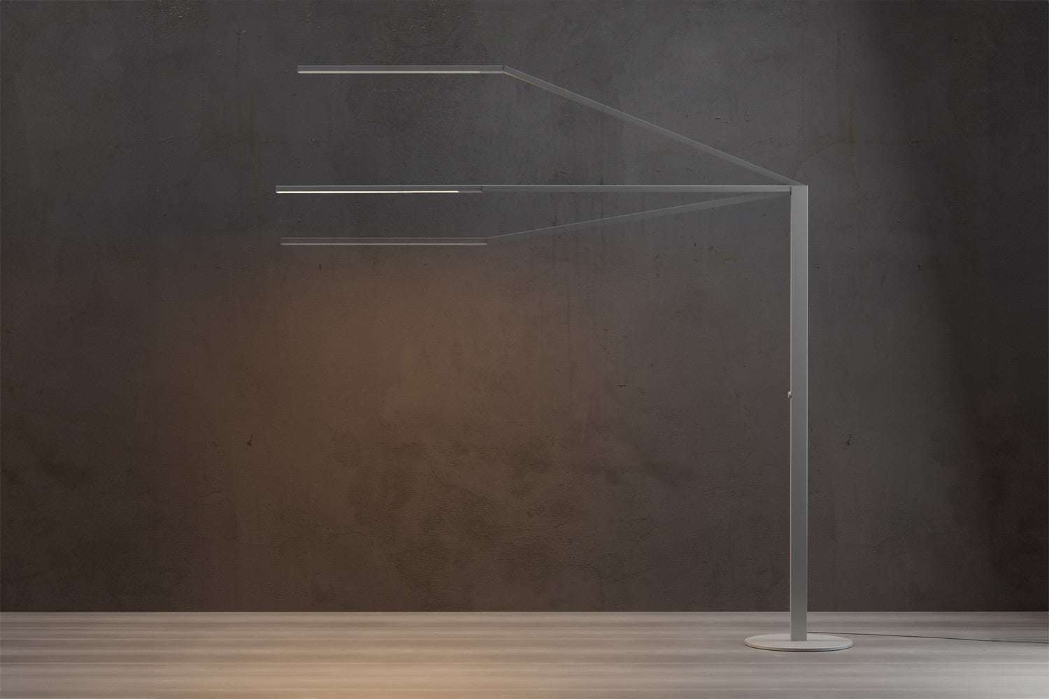 Koncept - ZBF6000-SW-SIL - LED Floor Lamp - Z-Bar Gen 4 - Silver