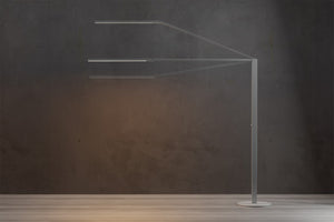 Koncept - ZBF6000-SW-SIL - LED Floor Lamp - Z-Bar Gen 4 - Silver