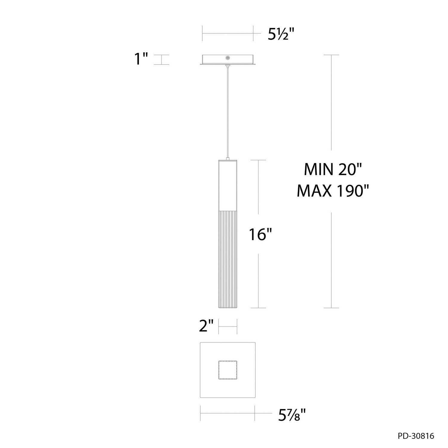 Modern Forms - PD-30816-30-AB - LED Mini Pendant - Cinema - Aged Brass