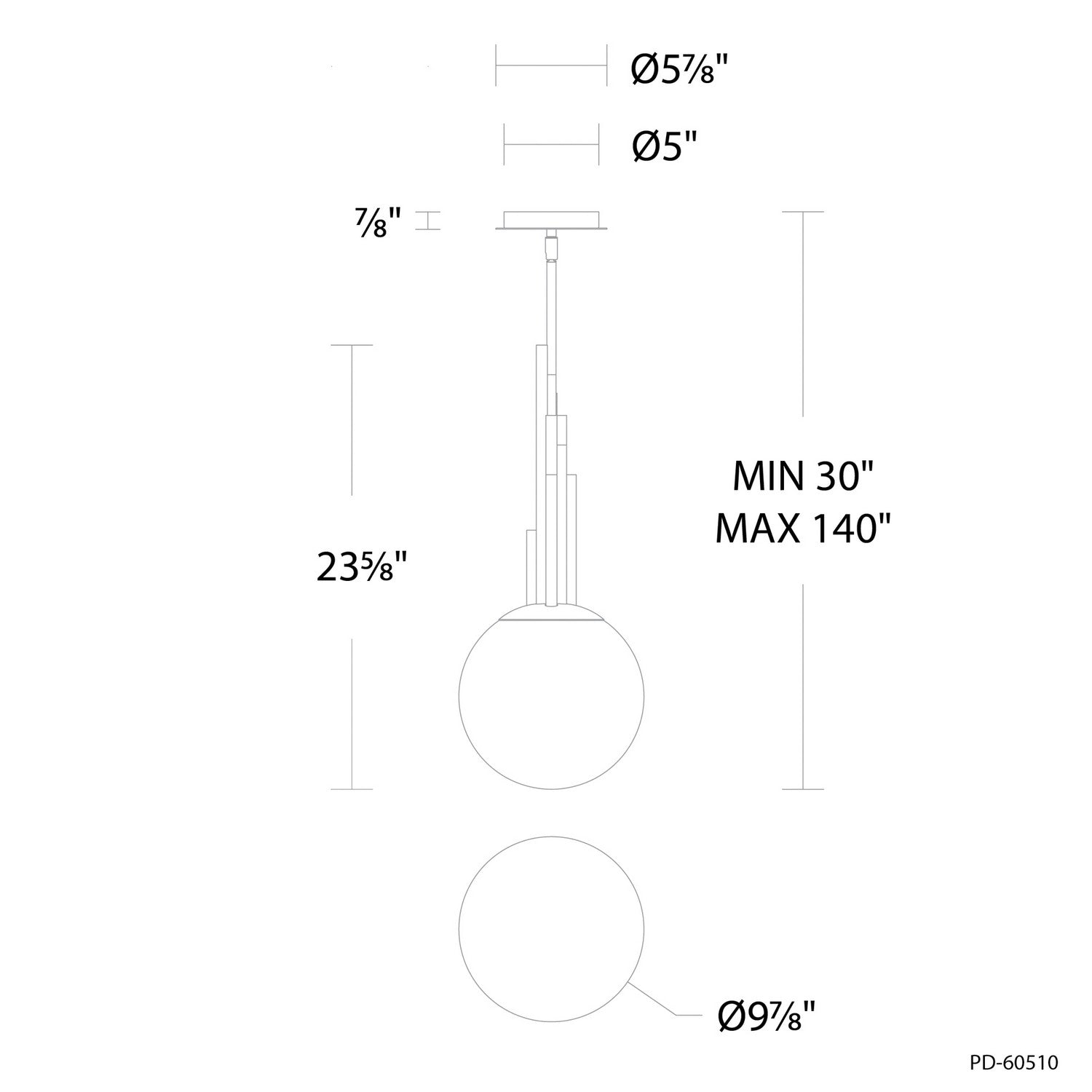 Modern Forms - PD-60510-35-AB - LED Pendant - Sybil - Aged Brass