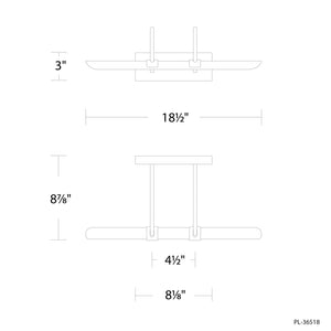 Modern Forms - PL-36518-40-AB - LED Picture Light - Ansel - Aged Brass