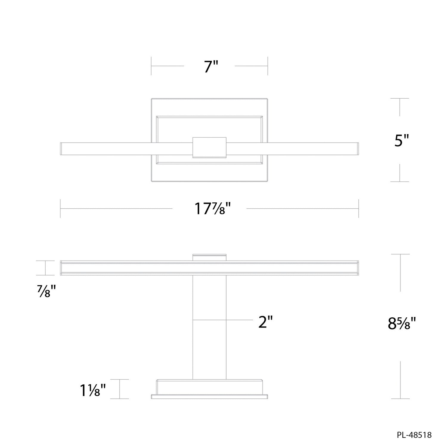 Modern Forms - PL-48518-35-AB - LED Picture Light - Inlet - Aged Brass