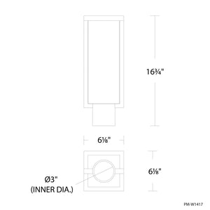 Modern Forms - PM-W1417-35-BZ - LED Outdoor Post Mount - Ledge - Bronze