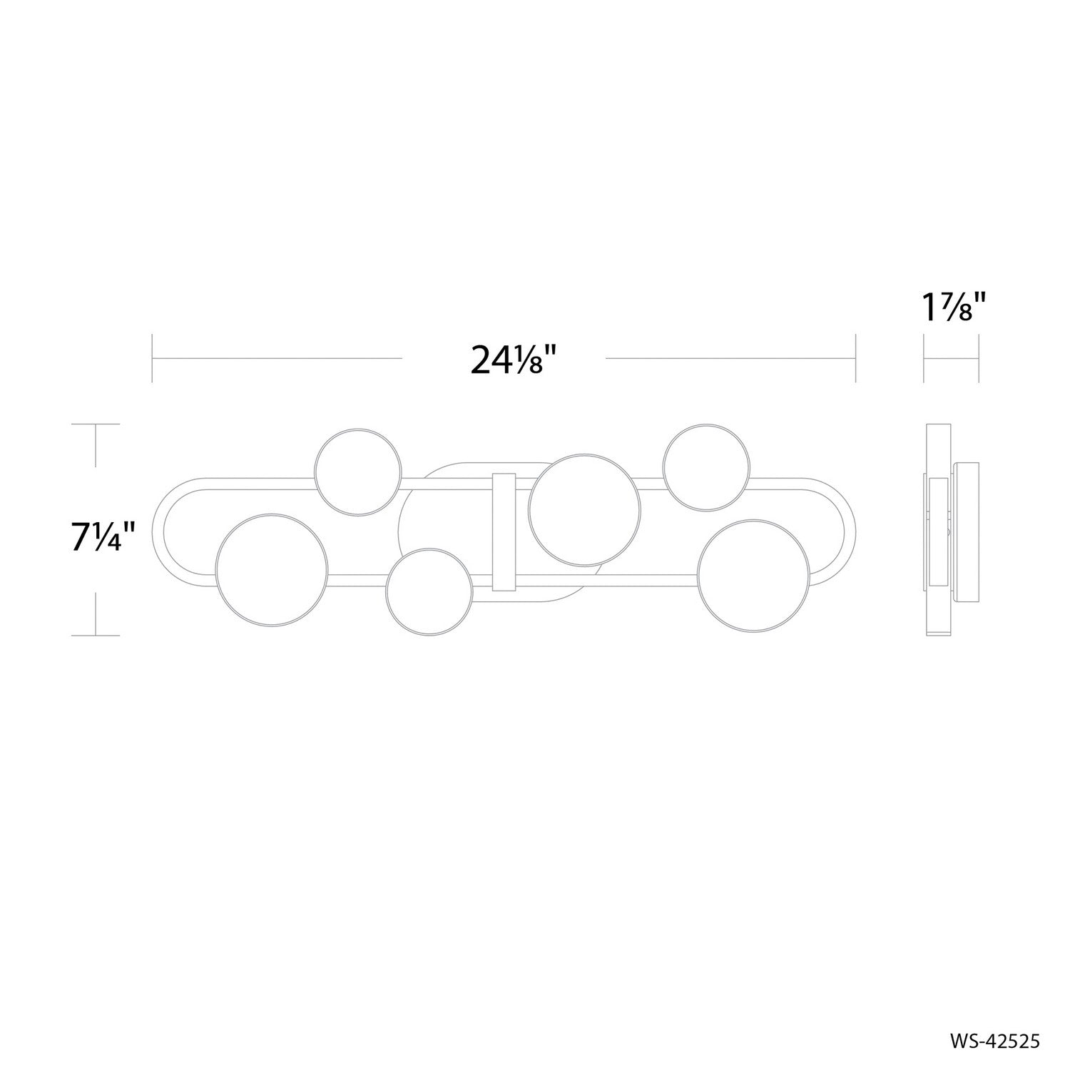 Modern Forms - WS-42525-35-BK - LED Bath Vanity - Tableau - Black