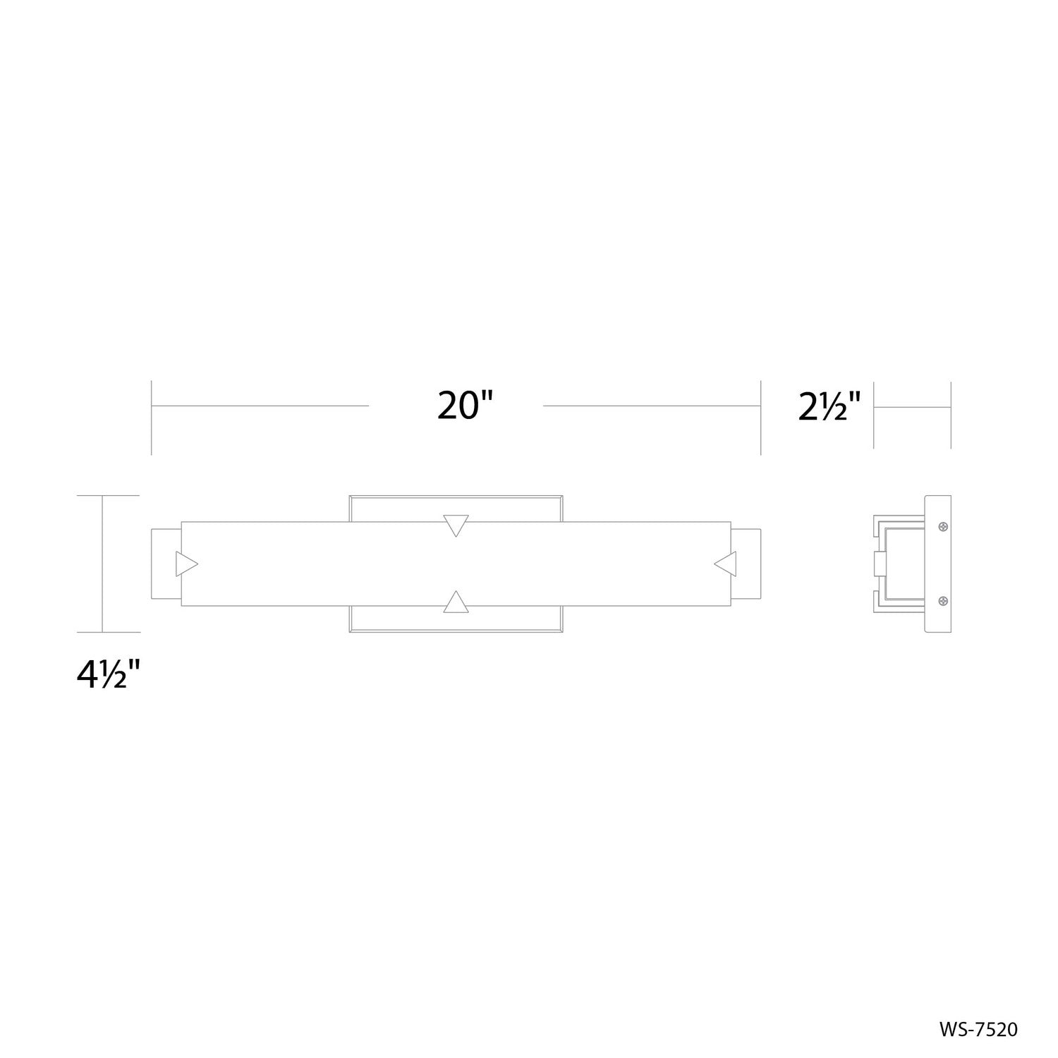 Modern Forms - WS-7520-40-BN - LED Wall Sconce - Carlisle - Brushed Nickel