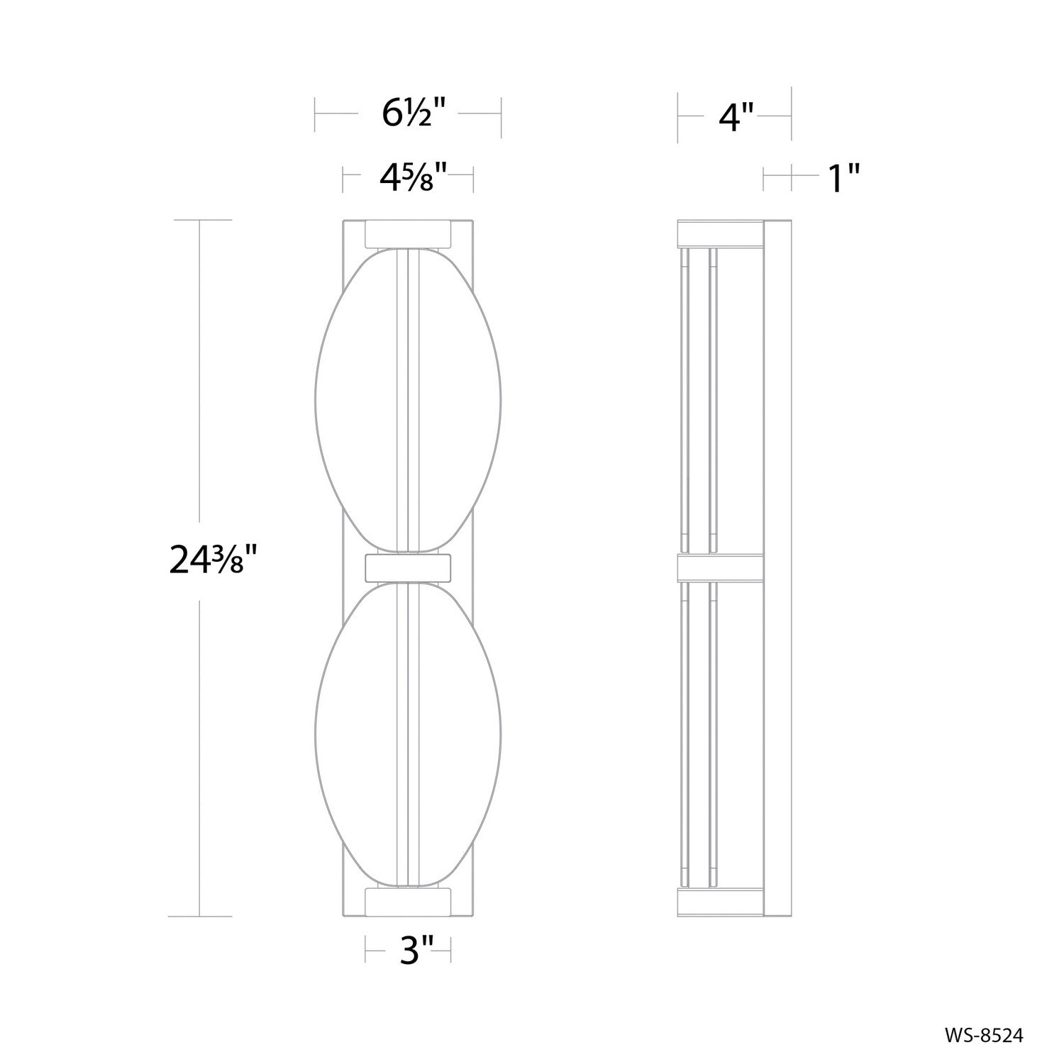 Modern Forms - WS-8524-27-BN - LED Bath Vanity - Deco - Brushed Nickel