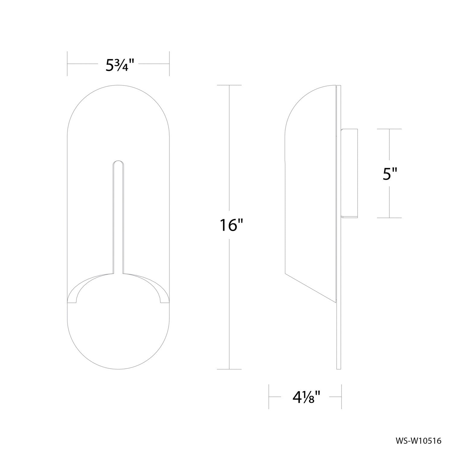 Modern Forms - WS-W10516-35-WV/AB - LED Outdoor Wall Sconce - Clog - Beige Travertine/Aged Brass