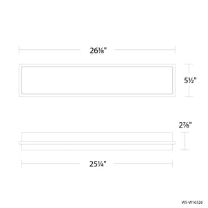 Modern Forms - WS-W16526-27-BK - LED Outdoor Wall Sconce - Ice Bar - Black