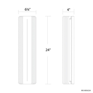 Modern Forms - WS-W56524-27-BK - LED Outdoor Wall Sconce - Kane - Black