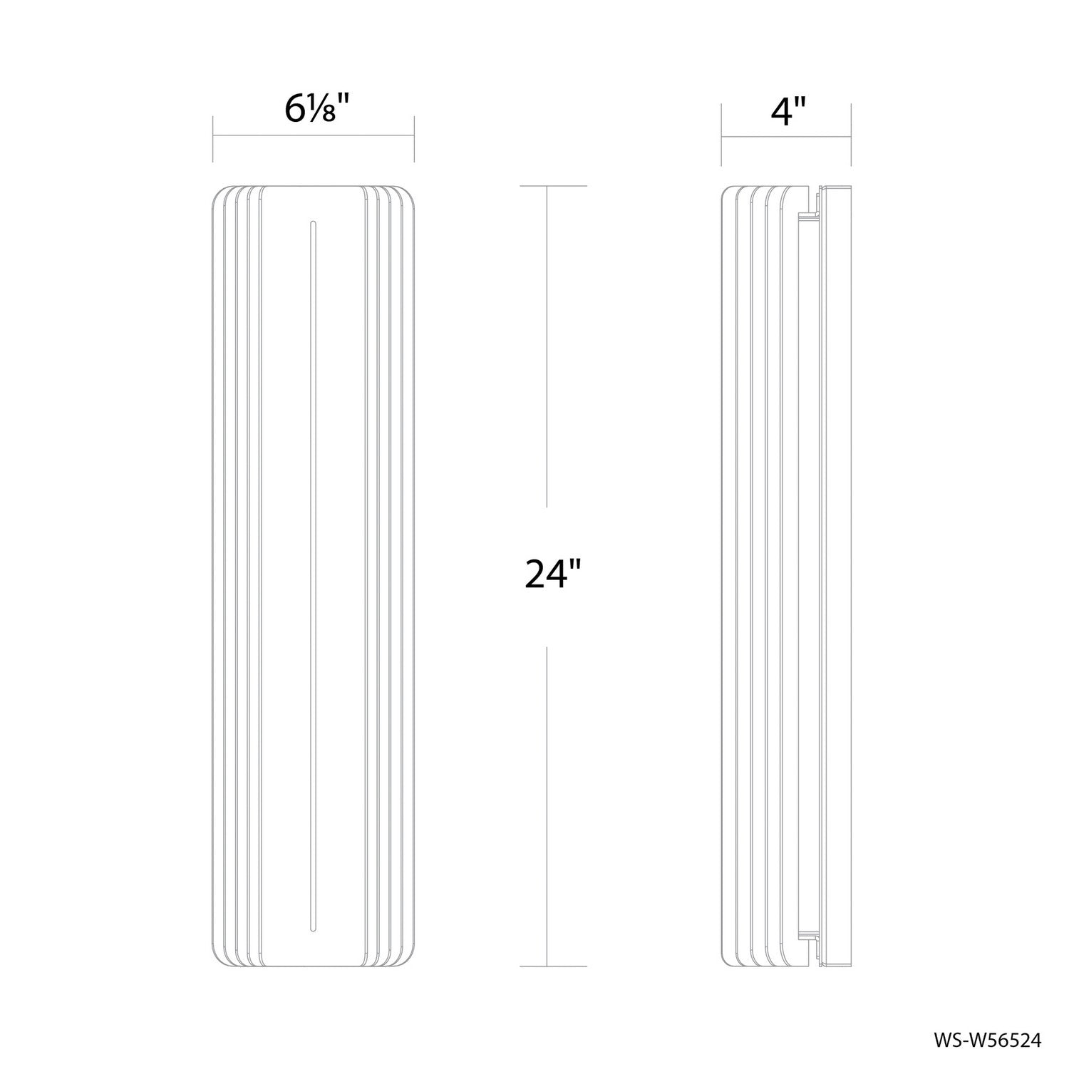 Modern Forms - WS-W56524-35-BK - LED Outdoor Wall Sconce - Kane - Black