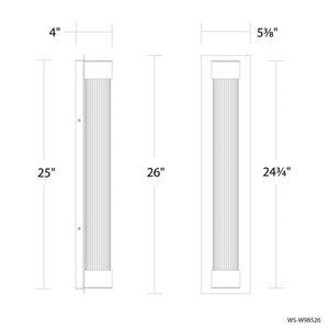 Modern Forms - WS-W98526-27-BK - LED Outdoor Wall Sconce - Chyzel - Black